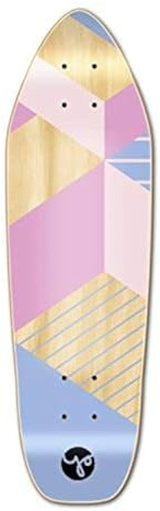 Yocaher Geometric Series Skateboard Longboard Mini Cruiser Deck Only – Geometric Purple