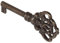 Gedotec Llave de mueble decorativa bruñida | 1 pieza | Con eurocerradura | BEETHOVEN | 40 mm
