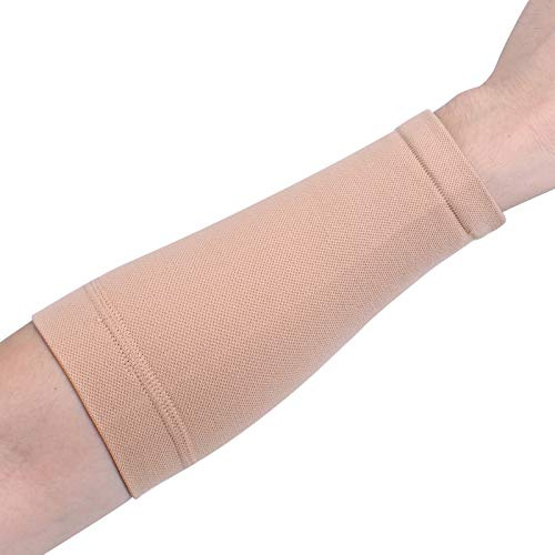 20LY 1 funda de compresión para tatuajes en el antebrazo, protección solar para hombres y mujeres, beige, XL
