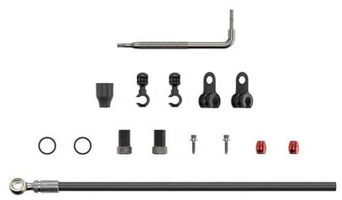 SRAM Hydraulic Brake Hose Kit XX/Juicy 5/7/Guide R/RS/ULT | Silver Banjo, 2000mm, Stainless Fittings, Compatible with G2 RSC/ULT, Disc Brake Mountain Bike Parts