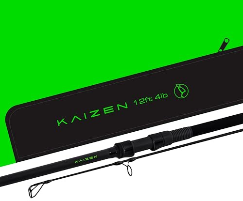 Korda Kaizen - Cañas de pescar para carpas verdes, gama completa de tamaños y opciones de potencia, alto rendimiento, lanzamiento largo, económicas (12 pies 4 libras)