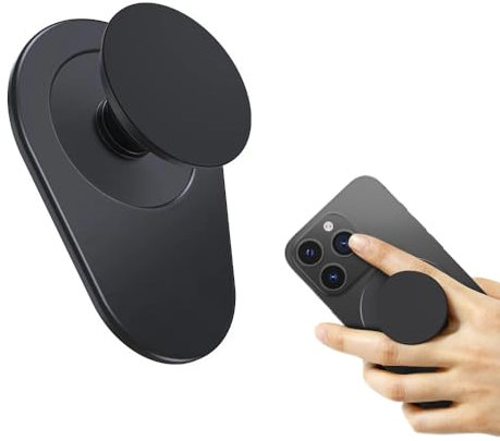 QKEPCY Soporte para Movil Magsafe Magnético Suporte Telemóvel Multifuncional Agarre Seguro Asa para Móvil Plegable y Retráctil