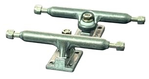 LEEFAI Pro Fingerboard Trucks G5, color metal crudo, pivote regular, 2 camiones con hardware (26 mm)