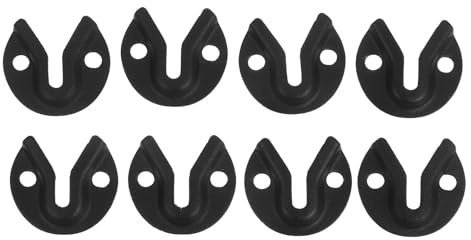 Ciieeo 8pcs Heavy-Duty Metal Picture Frame Hanging Hooks Keyhole Brackets for Wall Mounting Mirrors Photos Artwork Furniture Frame Backing Clips in Matte Black