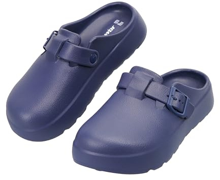 JOMIX Zoccoli Estate Donna - Ciabatte Chiuse Leggere e Antiscivolo Scarpe da Giardino e Interno in EVA Morbido Perfetti per Casa Spiaggia e Piscina (Navy,35/36)