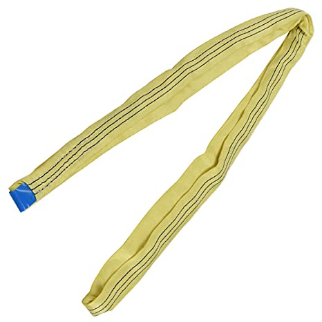 Cocoarm Fettuccia di Sollevamento PES con Imbracatura Rotonda Cinghia di Sollevamento Senza Fine da 3 Tonnellate 65 Mm Superficie Morbida Contatto con Acidi Alcalini Abrasione Resistente (zio paterno)