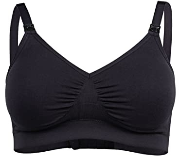 Medela Comfy Reggiseno per Gravidanza e Allattamento, Nero, XL unità (Confezione da 1) Donna