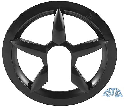 X AUTOHAUX 6,5 cm 5 Löcher Fahrrad Kurbelgarnitur Kettenradabdeckung Schutz Kettenrad Schutzhülle Schwarz