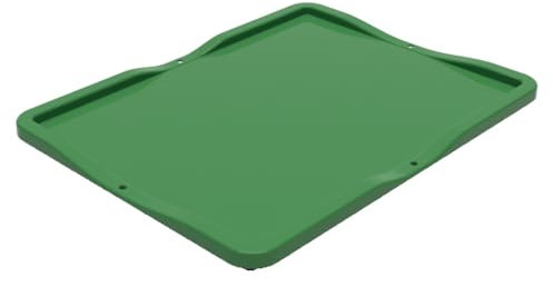 Colour Coded Euro Plastic Stacking Industrial Storage Containers Boxes Crates! (400 x 300 Lid, Green)