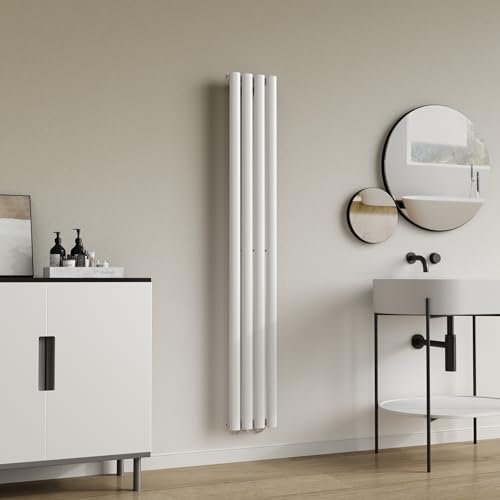 [neu.haus] Radiateur à Panneau Simple Radiateur Design Radiateur Plat Chauffage Central pour Salon Chambre Salle de Bain 438 W Acier 160 x 24 cm Blanc