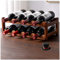 Wenbones Flaschenregal 8 Flaschen Wein, Weinregal Holz，Weinregal Stapelbar， Natürlich,Holz, Weinregal，Mit 1 Weinstopfen (zweistufig)