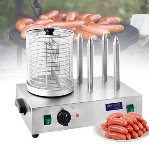 Macchina Per Hot Dog, Macchina Per Hot Dog Domestica/Commerciale, Materiale In Acciaio Inossidabile, Metti 15-20 Bastoncini Alla Volta, Per Ristoranti/Camion Di Cibo/Feste,Withrod
