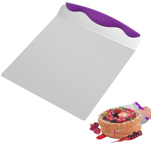 Helweet Paletta per Torte e Pizza, Paletta per Dolci, Paletta per Torta, Cake Lifter Sollevatore, Adatto a Principianti, Appassionati di Pasticceria e Panettieri Professionisti, 24cm x 20.3cm