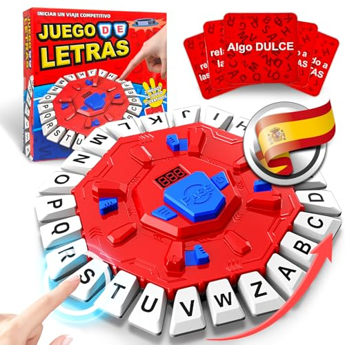 RoserRose Juego de Mesa en Español, Juego de Palabras, 2 Modos de Juego, 35 Tarjetas (140 Categorías), Portátil y Educativo, Ideal para Familias y Fiestas (A)