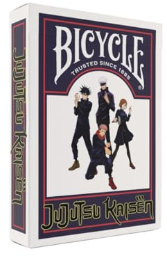 Bicycle Jujutsu Kaisen Playing Cards Deck for Fans and collectors, Cream