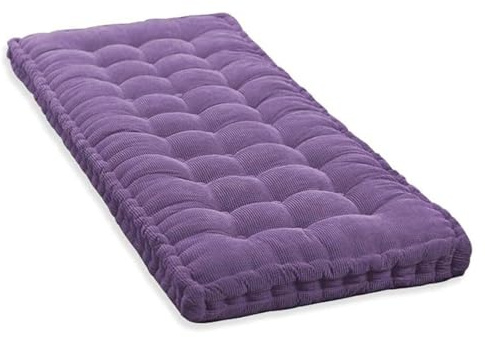 Cojín para banco de jardín, silla de columpio, cojín de exterior para columpio de Hollywood, varios tamaños y colores disponibles (55 x 110 cm, morado)