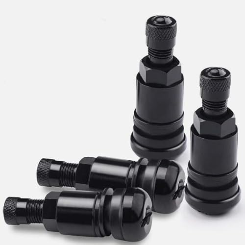 4pcs Válvulas De Metal Negro 11,3 Mm Válvulas De Llanta Universal Válvulas De Llanta para Personalización Y Mantenimiento De Vehículos