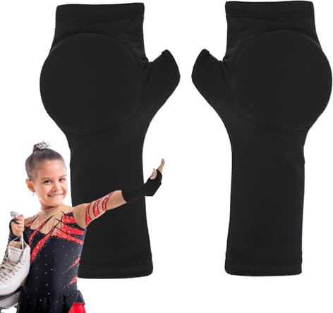 Guantes de patinaje – protectora de mano para patinaje artístico para niños y deportes de hielo para mujer