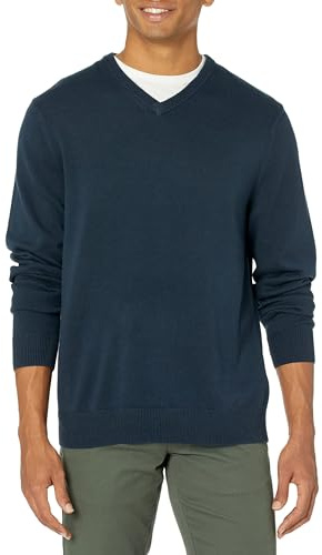 Amazon Essentials Men's V-Neck Sweater (Available in Big & Tall), Navy, XX-Large