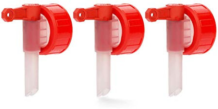 BiOHY Auslaufhahn DIN45 (3er-Set) | Zapfhahn für Kanister | Ausgießer/Dosierhahn passend für 5/10 Liter Kanister | Dosierhilfe zum präzisen Abfüllen | langlebiger Ablasshahn