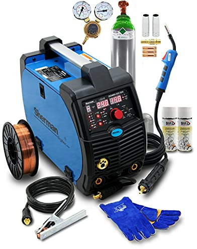 Juego Sherman™ DIGIMIG 225GDS 3 en 1 MIG/MAG TIG Inverter Soldadora 200A Synergie Máquina de soldadura