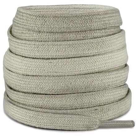 UamGlsob Cordones Planas 8mm de ancho Vintage para Golden Goose Super Star Sneaker, Cordones Zapatos Falsos Usados Artificialmente, Estilo Fashion Streetwear (Champagner,120cm)