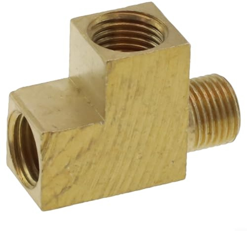 Adaptador de ángulo de distribuidor en T de latón M10x1 tamaño de rosca para una instalación segura de sensores de presión de aceite en estándar para interruptores de presión de aceite en aplicaciones