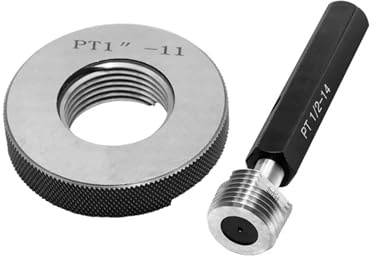 Calibre Rosca Tampon 1 pieza de calibre de rosca de tubo cónico PT/herramienta de medición de anillo de rosca(PT 1 1I4-11)