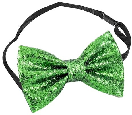 ALLGAYER Sparkly Red Bow Tie for Men and Boys - Glitter Sequin Pre-Tied Bowtie with Adjustable Strap for Party Banquet Wedding Formal Events British Style Shiny Necktie Accessories