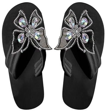 Genérico Sandalias Mujer Comodas Zapatos Ancho Especial Novedad de Verano,Zapatillas para Planas Versátiles A La de Talla Grande con A Mano con Palabra Drag Sandalias Tacon Plateadas (Black,43)