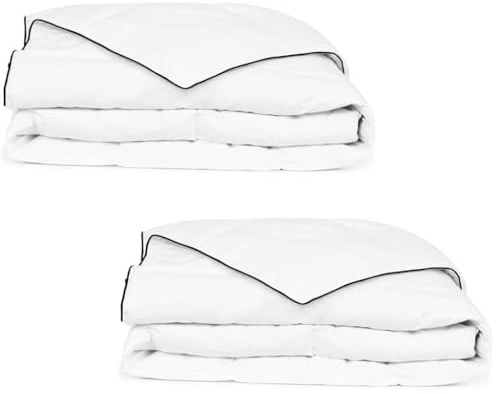 vidaXL 2X Daunendecke Winter 140x200cm Bettdecke Steppdecke Decke Daunenbett
