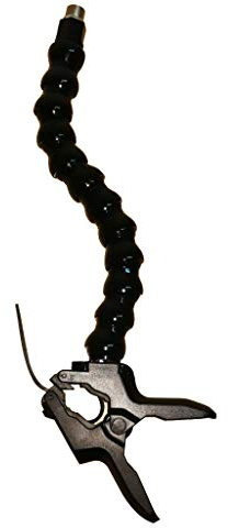 Table Mic Clamp Grip with 5/8-27 Thread Gooseneck Extension Mount Holder for Microphones