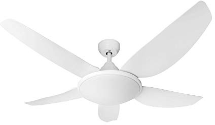 Ecoiluminaled 5-bladig vit LED takfläkt