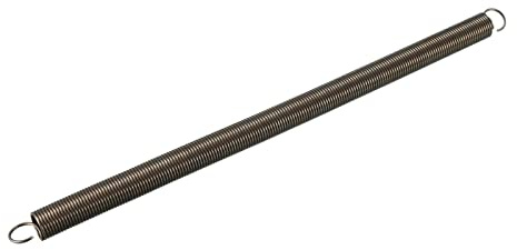 QUARKZMAN 300mm Libero Lunghezza Doppio Gancio Tensione Molla x 1 Pezzo Metallo Estensione Elicoidale Molla Spirale per Industriale Macchine, [Nero]