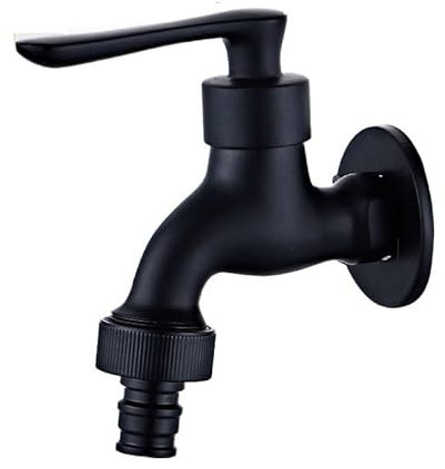 Wall Mounted Basin Mixer Tap Black Brass Faucet Outdoor Garden Taps for Washing Machine Laundry Cleaning Toilet Mop Faucet (Color : Model 2)