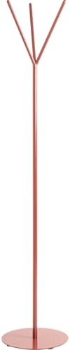 HAKU Golvställ korallröd, metall golvgarderob - Mått: H 173 cm x Ø 35 cm, Stil: Modern