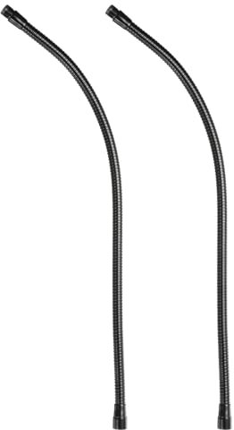 PATIKIL 24 Microphone Gooseneck, 2Pcs 5/8-27 Thread Metal Universal Hose Flexible Arm Gooseneck Tube Extension for Multifunction DIY, Black