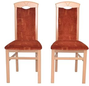 moebel direkt online Esszimmerstuhl (2 Stück) Massivholzstuhl Buche/rot