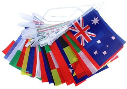 KOMBIUDA Internationale Flaggen Banner Flaggen Welt String Flagge Wimpel Für Fußball Fußball