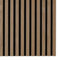 Acoustic Wall Panelling 2400mm x 600mm Decorative 3D Slatted Wood Effect (Natural Oak)