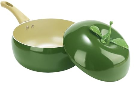 Såsgryta med lock, stekpanna med lock - Fruktformad köksredskapsset | Non-stick induktionsstekpanna, multifunktionellt köksredskap för pasta, soppa,