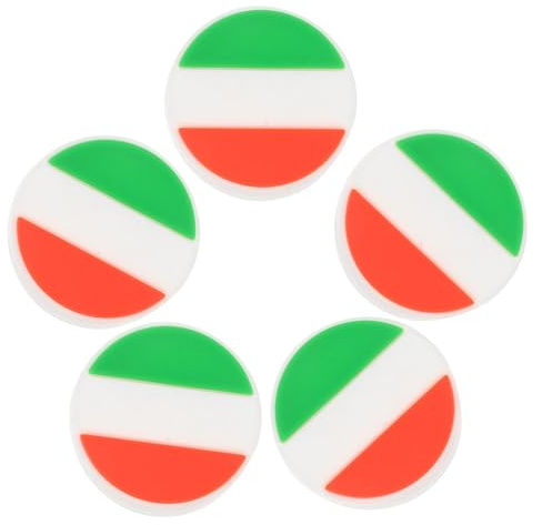 YARNOW 5 Pezzi Smorzatori di Vibrazioni per Racchetta da Tennis in Silicone Ammortizzatori Leggeri e Portatili Accessori da Tennis per Migliorare Controllo e Comfort