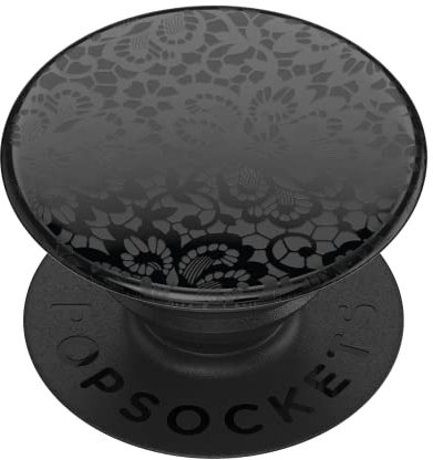 ​​​​PopSockets Phone Grip with Expanding Kickstand, Adhesive Grip - Lace Noir