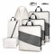 Carttiya Organizador Maleta Viaje Compresión, Impermeable Expandibles Ultraligero Compression Packing Cubes, Bolsas Organizadoras Maletas Viaje (6 Piezas, Crema)