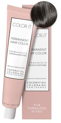 COLOR.IT by BM - Permanente Haarfarbe in Salonqualität, 100ml (6.1 Dunkelblond Asch, 1er Pack)