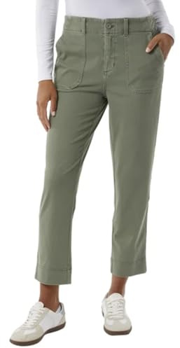 32 Degrees Cool Women's Stretch Twill Ankle Length Cropped Pant (US, Alpha, XX-Large, Regular, Regular, Green (Olive))