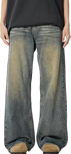 Herr Y2k Baggy Jeans Hip Hop Skater Jeans Vintage Jnco Jeans Loose Fit jeansbyxor for män