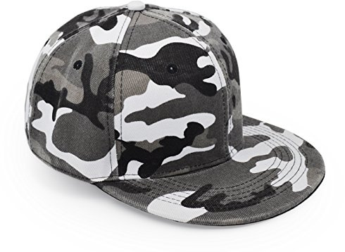 UltraKey Casquette de Baseball, Chapeaux Camouflage Armée Militaire pour La Chasse La Pêche Activités de Plein Air Bord Plat Gris
