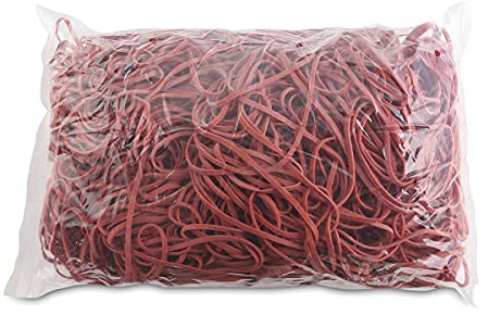 OFFICE PRODUCTS gummiband diameter: 130 mm färg: röd/vikt: 1 000 g – 1 kg/gummiringar gummi/gummi 60%/gummi för hemmet kontor skola