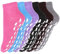 6 Paare Stoppersocken, Damen Stoppersocken, Anti Rutsch Socken Frauen, Antirutschsocken Damen, Damen Bunt Baumwolle Abs Socken, Yoga Socken Damen, Stoppersocken Damen für Yoga Pilates Tanz Trampolin